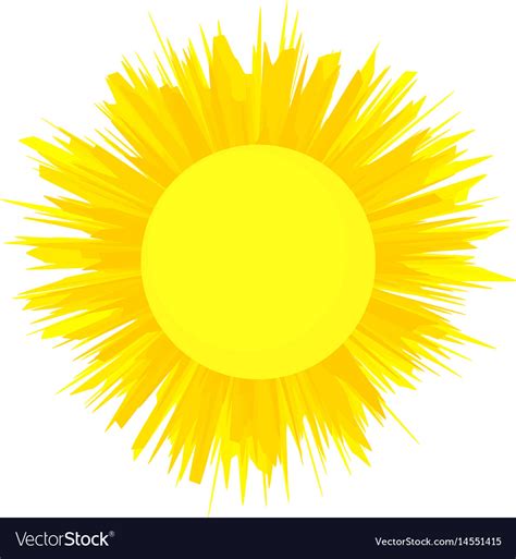 Sun is shining icon cartoon style Royalty Free Vector Image