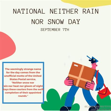 Postman: National Neither Rain Nor Snow Day [Video] | Social emotional ...