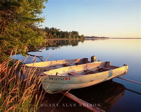 Idle Fishing Boats : Otter Tail County, Minnesota : Gary Alan Nelson Photography