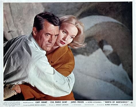 Original North By Northwest Movie Poster - Alfred Hitchcock - Cary Grant