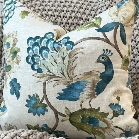 Peacock Pillow - Etsy