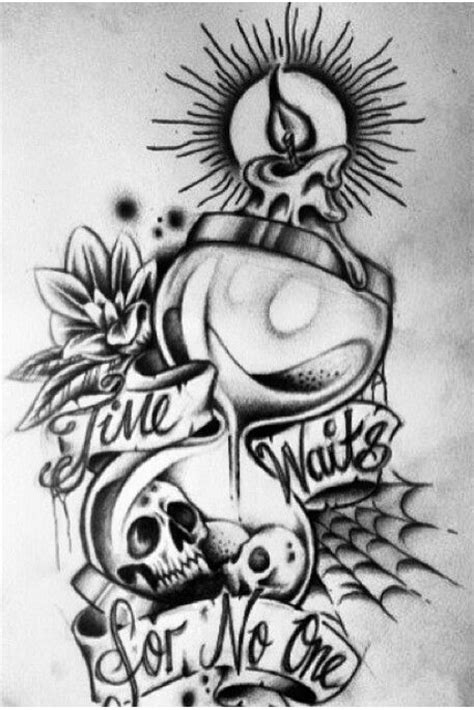 Time waits for no one | Time tattoos, Tattoo graphic, Forearm sleeve ...