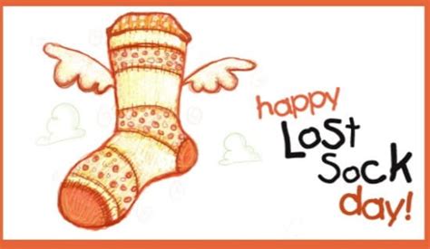 Free Lost Sock Day (5/9) eCard - eMail Free Personalized Wacky Holidays Cards Online