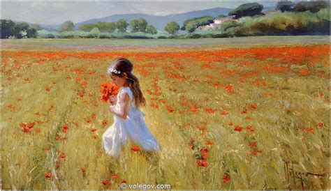 Volegov.com :: ON POPPY FIELD, painting,