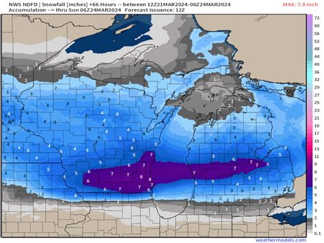 Friday’s snow map: Which areas will see up to 8 inches with winter ...