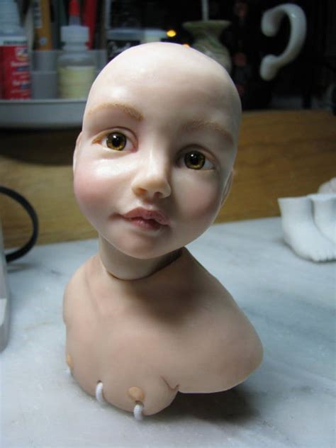 Tutorial Sculpting a Moveable Bust - Etsy | Polymer clay dolls, Sculpted doll, Clay dolls