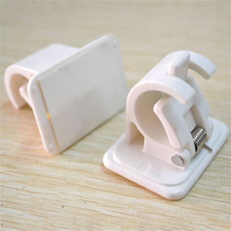 Hanging Rod End Hanging Clips Adhesive Wall Hanging Curtain Hanging Rod ...