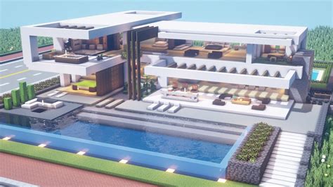 Minecraft Modern Mansion Tutorial