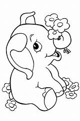 Free Coloring Pages Baby Animals sketch template
