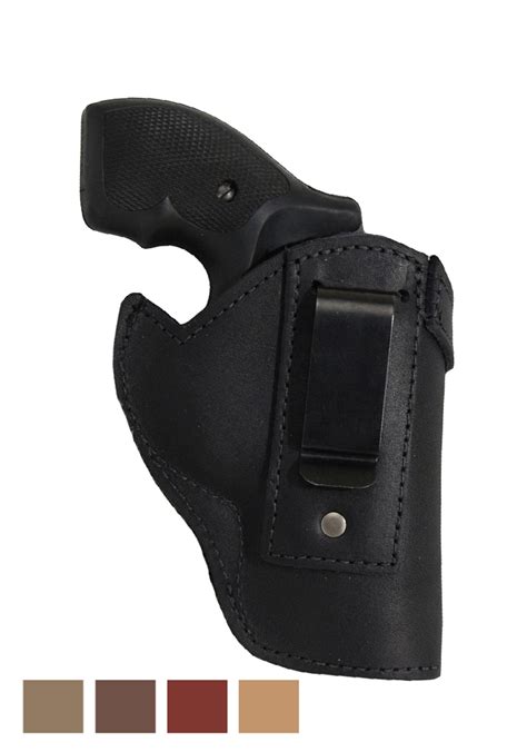 Black Leather Inside the Waistband Holster for 2" Snub Nose .38 .357 ...