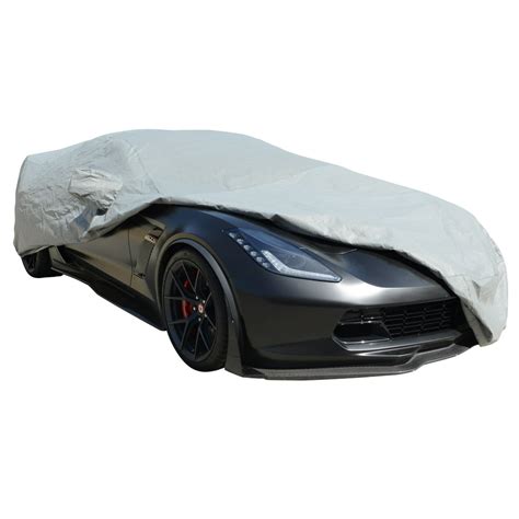 Custom Car Cover Waterproof Cotton Gray for Chevrolet Corvette C6 2005 ...