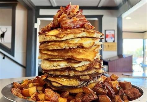 Take On The Epic 10-Stack Pancake Challenge At This Local Hotspot In ...