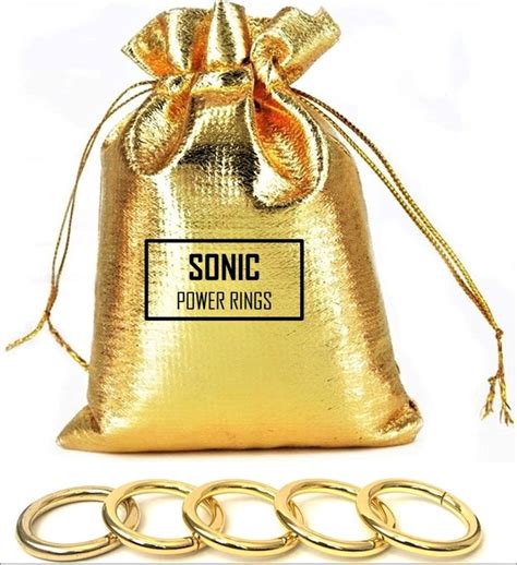 Sonic 5 Power Rings in a Gift Bag | Etsy | Power ring, Bags, Sonic