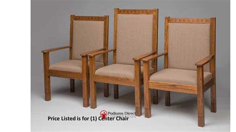 Clergy Church Chair NO 900 Series 48" Height Center Pulpit Chair – Podiums Direct