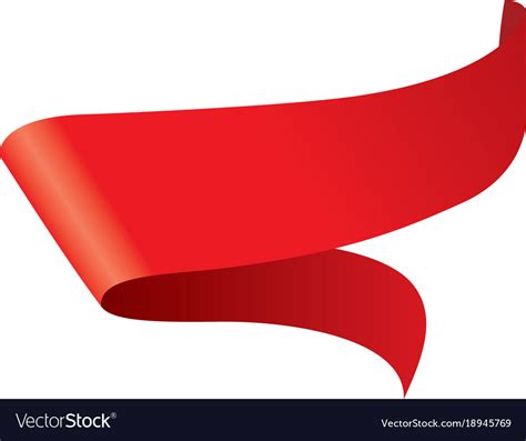 Red ribbon Royalty Free Vector Image - VectorStock