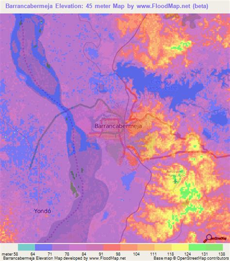 Elevation of Barrancabermeja,Colombia Elevation Map, Topography, Contour