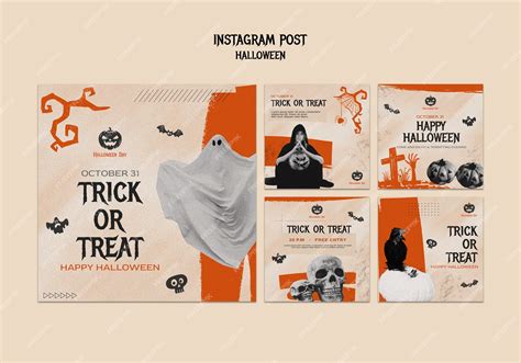 Premium PSD | Halloween celebration instagram posts