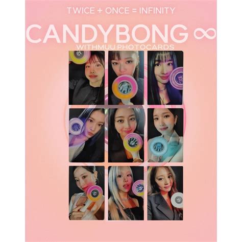 TWICE Official Light Stick Candy Bong Infinity Withmuu POB Photocard Set