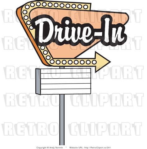 Drive In Movie Signs | Retro Royalty Free Drive in Sign Vector Clipart by Andy Nortnik - #261 ...