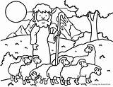 The Good Shepherd Coloring Page For Sunday School sketch template