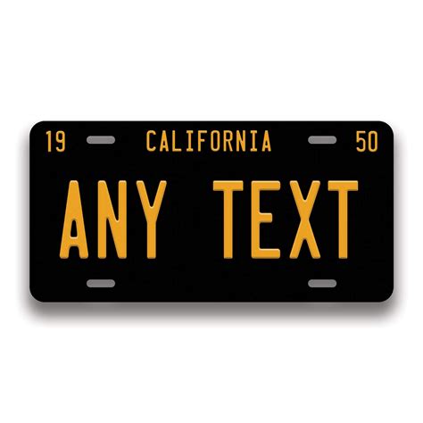 Buy California Personalized License Plate - Custom California Vintage Car Plate - 6 x 12 inch ...