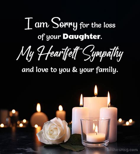 Sympathy Messages for Loss of Daughter - WishesMsg