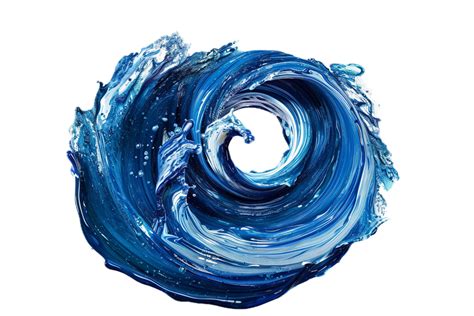 AI generated Abstract Blue Liquid Swirl png 42653944 PNG