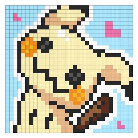 Pixel Art Pokemon Cross-Stitch Pattern