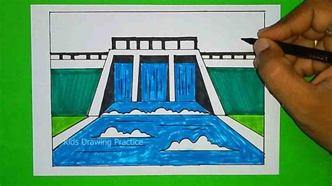 Water Dam Drawing