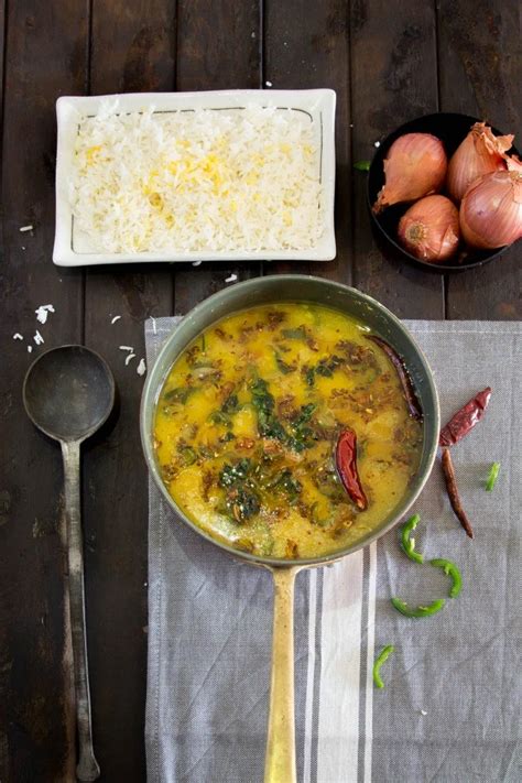 Mung dal with turmeric and shallots, a healthy Indian dal recipe