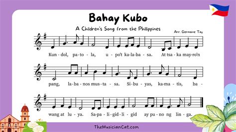 Bahay Kubo - A traditional folk song from The PhilippinesThe Musician Cat