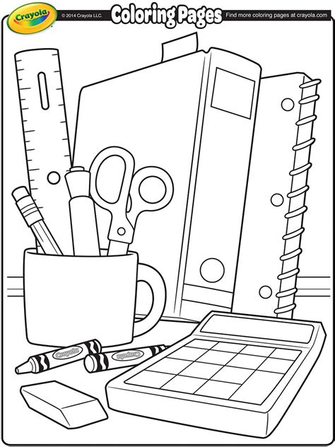 Art Supplies Coloring Pages at GetColorings.com | Free printable ...