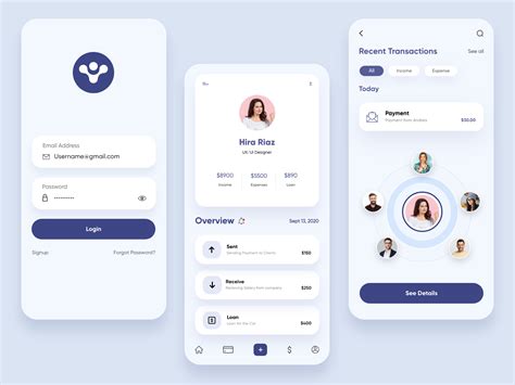 Finance Mobile Application-UX/UI Design by Hira Riaz🔥 for Upnow Studio on Dribbble