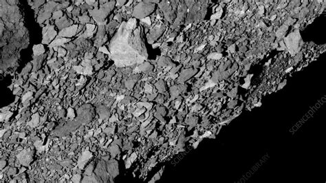 Bennu asteroid surface from OSIRIS-REx - Stock Video Clip - K008/5379 - Science Photo Library