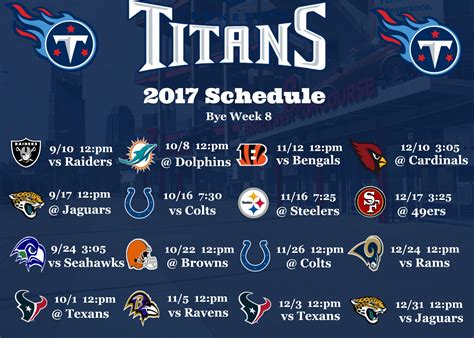 Tennessee Titans 2017 Schedule Wallpaper - Tennessee Titans Game ...