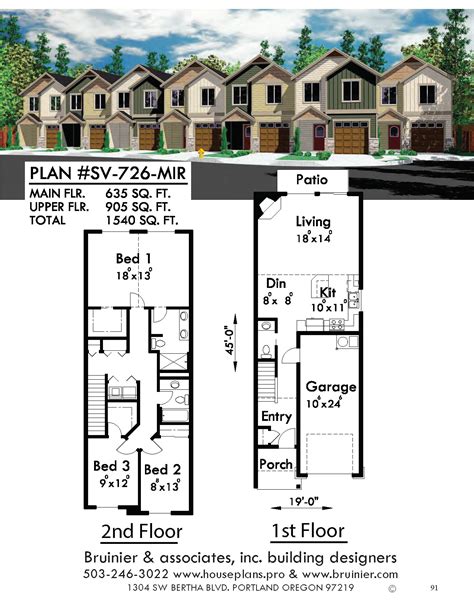 Zanesville, Ohio - City Lot Floor Plans