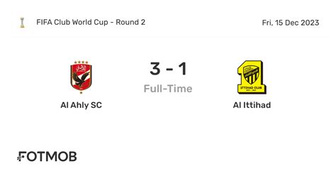 Al Ahly SC vs Al Ittihad - live score, predicted lineups and H2H stats