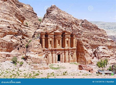 Ancient Ad Deir Monastery in Petra, Jordan Editorial Photo - Image of bright, attraction: 114139776