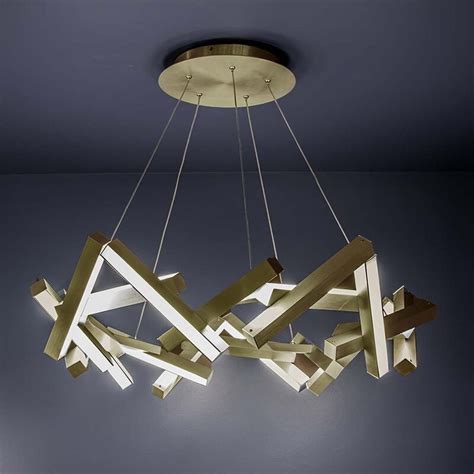 Modern Forms Chaos 21-Light LED Unique / Statement Geometric Chandelier ...