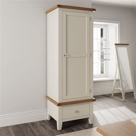 2024 Latest Single White Wardrobes with Drawers