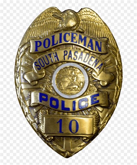 Download South Pasadena Police Badge Transparent Png - Police Badge ...