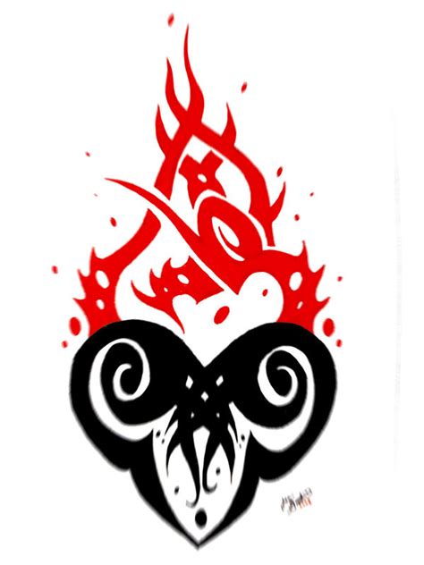 Burning Heart Tattoo by darkmoonwolf21 on DeviantArt