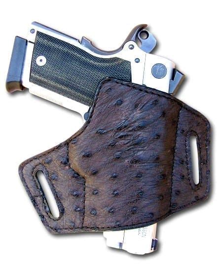 Exotic Ostrich Leather Gun Holster - BH49OE