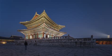 Lumière LED: Le Palais Gyeongbokgung, Séoul dans la lumière de ERCO.