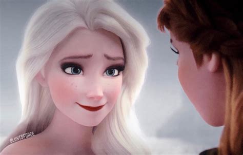 Elsa and Anna from Frozen 2 with more realistic, human like faces - YouLoveIt.com