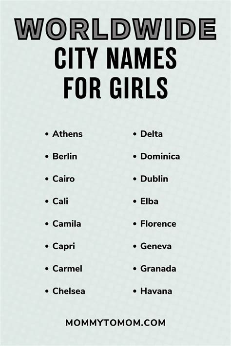 171 Cool City Names For Girls Inspired By Places