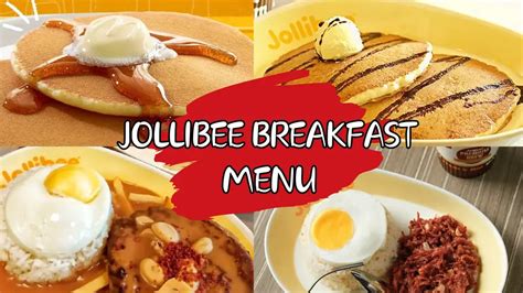 Jollibee Breakfast Menu Updated Prices for 2024 and Meal Hours - Jollibee Menu Prices