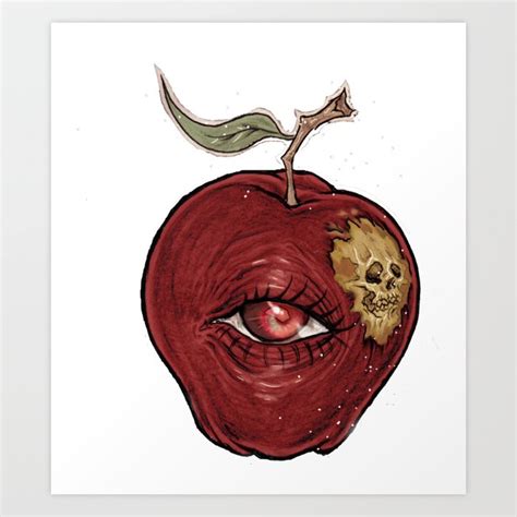 Snow White Poison Apple Art Print by Megan Misako Darrough | Society6