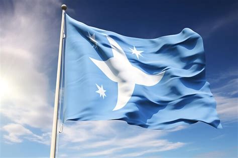 Premium AI Image | Micronesia flag photo