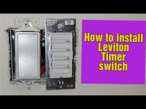 How to Install Leviton timer switch - YouTube